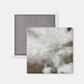 Satellietuitzicht van een zwaar winterstorm magneet (Voorkant / Achterkant)