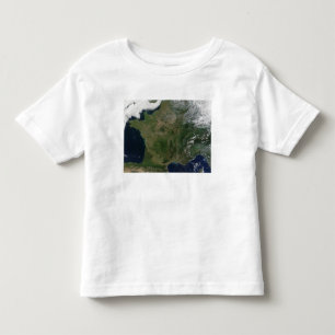 Satellietuitzicht van Frankrijk Kinder Shirts