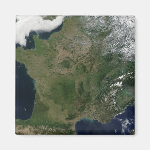 Satellietuitzicht van Frankrijk Magneet