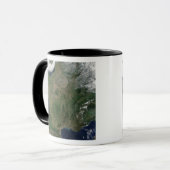 Satellietuitzicht van Frankrijk Mok (Voorkant links)