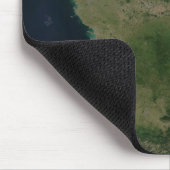 Satellietuitzicht van Frankrijk Muismat (Hoek)