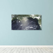 Satellietuitzicht van olielekken canvas afdruk (Insitu (Houten vloer))