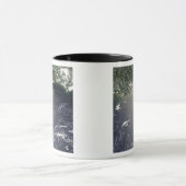 Satellietuitzicht van olielekken mok (Midden)