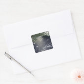 Satellietuitzicht van olielekken vierkante sticker (Envelop)