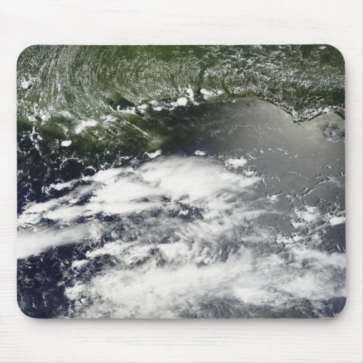 Satellietuitzicht van olieverlies 2 muismat (Voorkant)