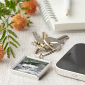 Satellietuitzicht van olieverlies 2 sleutelhanger (Zijkant)