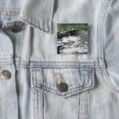 Satellietuitzicht van olieverlies 2 vierkante button 5,1 cm (In situ)