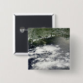 Satellietuitzicht van olieverlies 2 vierkante button 5,1 cm (Voorkant /achterkant)