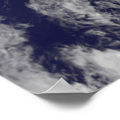 SatellietUitzicht van orkaan Sandy 60x40 Poster (Hoek)