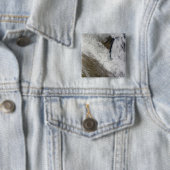 Satellietuitzicht van sneeuw en koud vierkante button 5,1 cm (In situ)