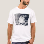 Satellietuitzicht van Tropische Depressie Blas T-shirt (Voorkant)