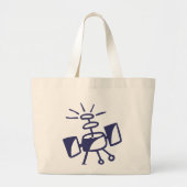 Satellietzak Grote Tote Bag (Voorkant)