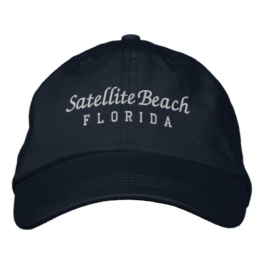 Satellite Beach Florida geborduurde honkbalhoed Pet (Voorkant)