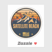 Satellite Beach, Florida  Sticker (Vel)