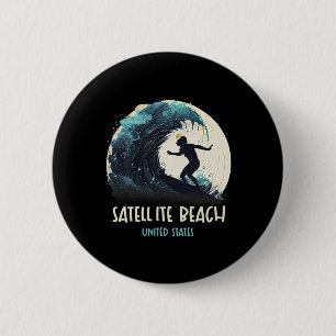 Satellite Beach Verenigde Staten Surfen Surfplank Ronde Button 5,7 Cm