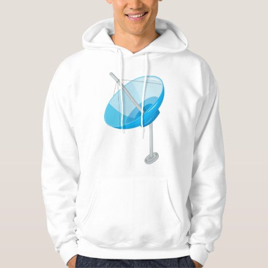 Satellite Dish Mens Hoodie (Voorkant)