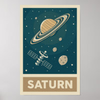 Satellite Saturn Retro Galaxy