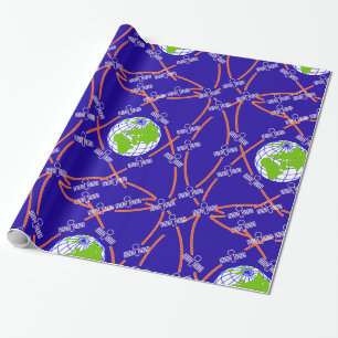 Satellites Orbiting Earth Cadeaupapier