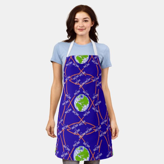 Satellites Orbiting Earth Schort (Gedragen)