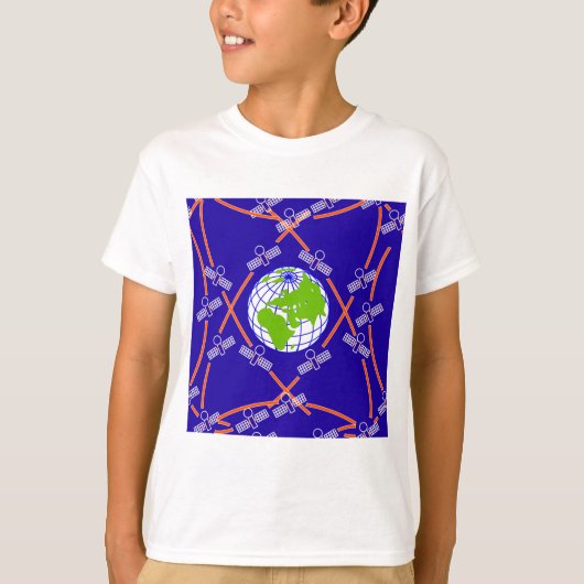 Satellites Orbiting Earth T-shirt (Voorkant)