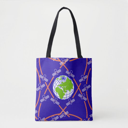 Satellites Orbiting Earth Tote Bag (Voorkant)