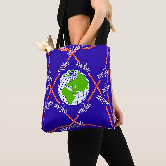Satellites Orbiting Earth Tote Bag