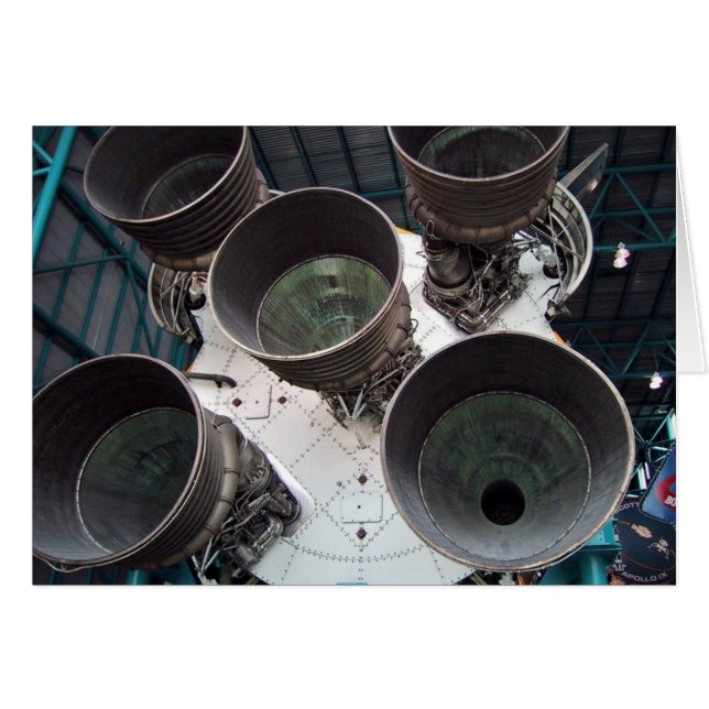 Satern V raketstraalpijpen (Voorkant Horizontaal)