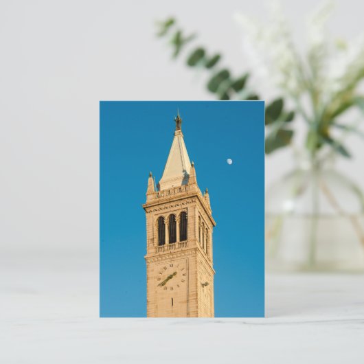 Sather Tower van de Universiteit van Californië, B Briefkaart (Staand voorkant)