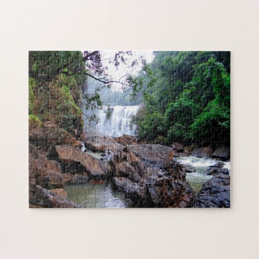 Sathodi-waterval Kalirivier India. Legpuzzel (Horizontaal)