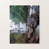 Sathodi-waterval Kalirivier India. Legpuzzel (Verticaal)