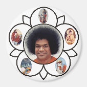 Sathya Sai Baba en Sarva Dharma op Magneet (Voorkant)