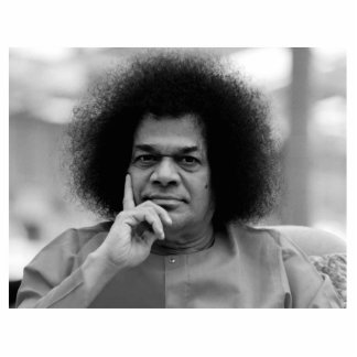 Sathya Sai Baba Foto Sculpture Staand Fotobeeldje