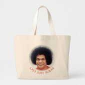 Sathya Sai Baba Jumbo Bag Grote Tote Bag (Voorkant)