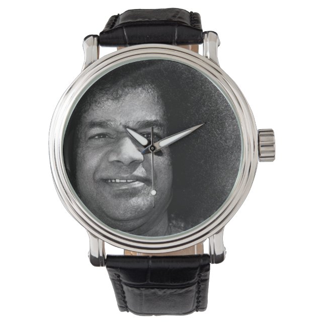 Sathya Sai Baba  leren horloge (Voorkant)