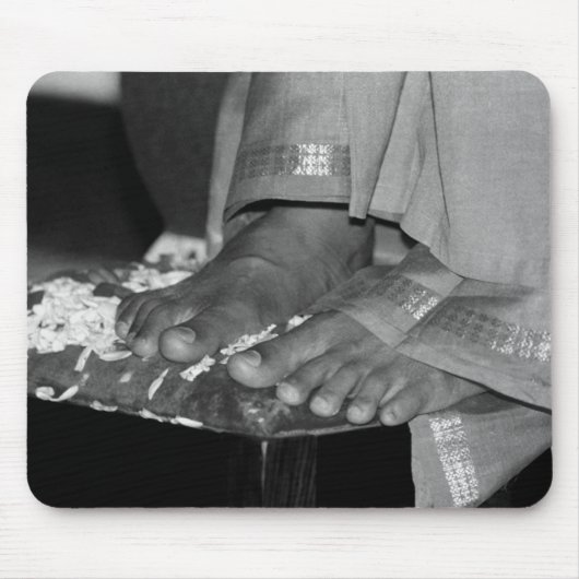 Sathya Sai Baba Lotus Feet on Mousepad Muismat (Voorkant)
