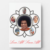 Sathya Sai Baba op Foto Plaques met Easel Fotoplaat (voorkant)