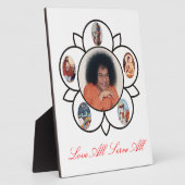 Sathya Sai Baba op Foto Plaques met Esel Fotoplaat (Zijkant)