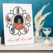 Sathya Sai Baba op Foto Plaques met Esel Fotoplaat (Zijkant)