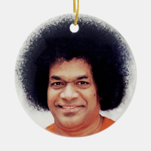Sathya Sai Baba Ornament Decor Round (Voorkant)