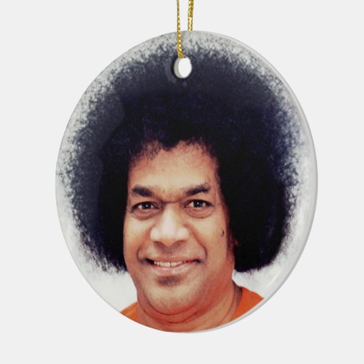 Sathya Sai Baba Ornament Decor Round (Links)