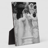 Sathya Sai Baba Vibhuti Abishekam tot Shirdi Idol Fotoplaat (Zijkant)