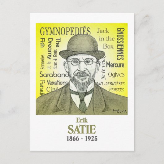Satie Briefkaart (Voorkant)