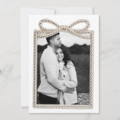 Satijn boog binden van de knoop Posh Vrijgezellenf Kaart (Achterkant)