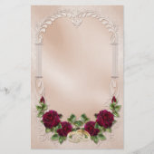 Satijn bruiloft 2 briefpapier (Voorkant)