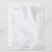 Satijn Diamond Cross Doop | doopuitnodiging Kaart (Achterkant)