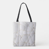 Satijn en gouden lijnen tote bag (Achterkant)