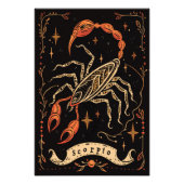 Satijn fotopapier Schorpioen Hemelse Dierenriem Foto Afdruk (Voorkant)