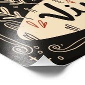 Satijn fotopapier Virgo Celestial Zodiac Foto Afdruk (Hoek)