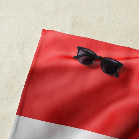 Satijn look Canadese vlag Strandlaken (In situ)