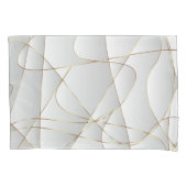 Satijn met gouden lijnen kussensloop (Voorkant)